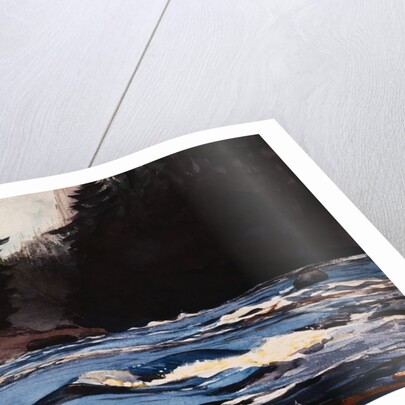 Man Fishing a New England Stream by Winslow Homer