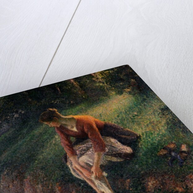 Young Woman Bathing Her Feet in a Brook by Camille Pissarro