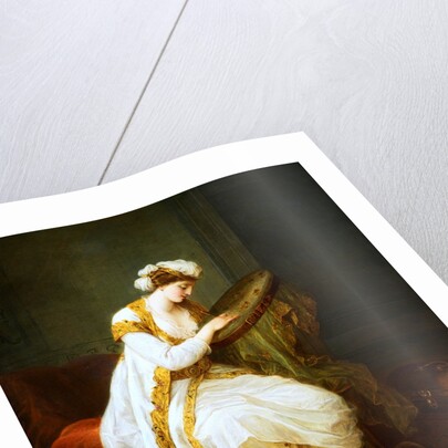 A Woman at Needlepoint by Angelica Kauffmann