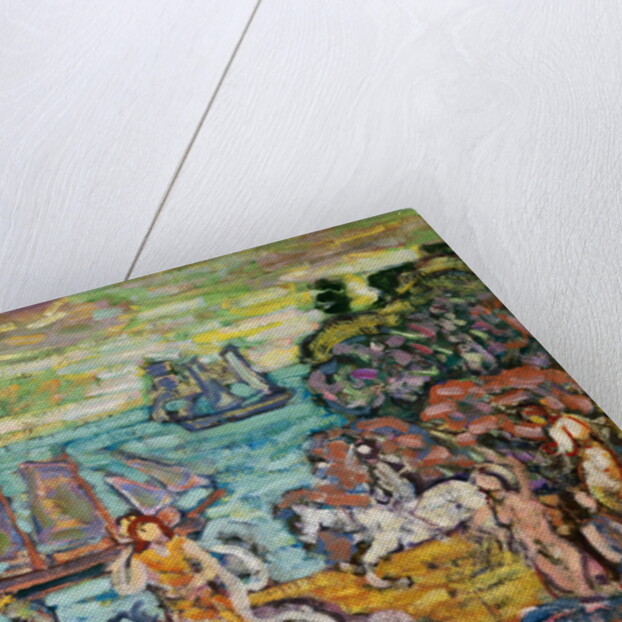 Painting of a Seaside Scene by Maurice Prendergast