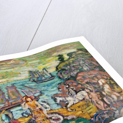 Painting of a Seaside Scene by Maurice Prendergast