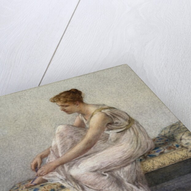 Woman on Divan by Francis Millet