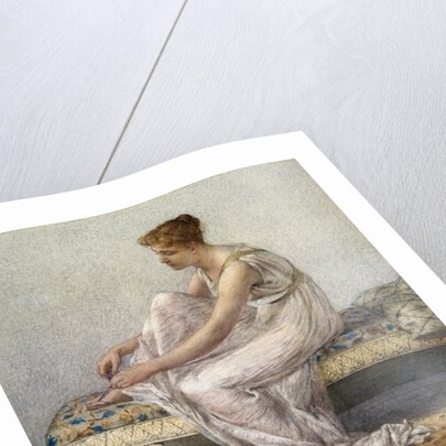Woman on Divan by Francis Millet