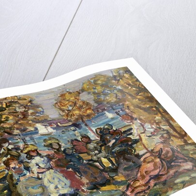 Waterside Park Scene by Maurice Brazil Prendergast