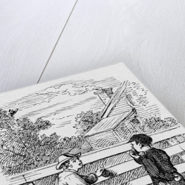 Ain't That Work? Book Illustration from Mark Twain's The Adventures of Tom Sawyer by Anonymous