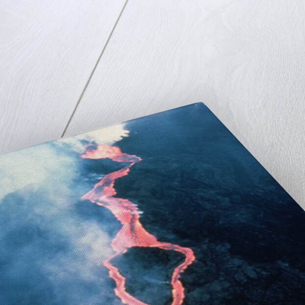 Lava Channel Flowing from Mauna Loa by Anonymous