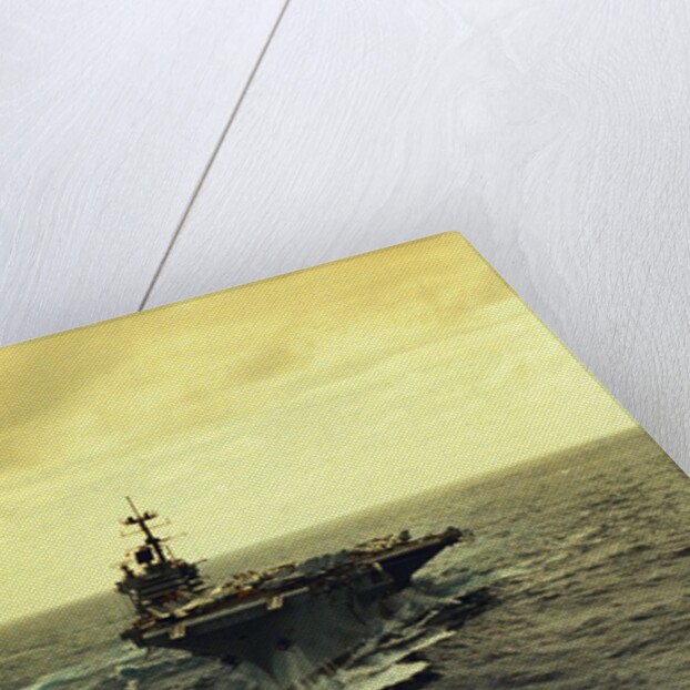 USS Saratoga and USS Samuel Eliot Morison Underway in the Atlantic by Anonymous