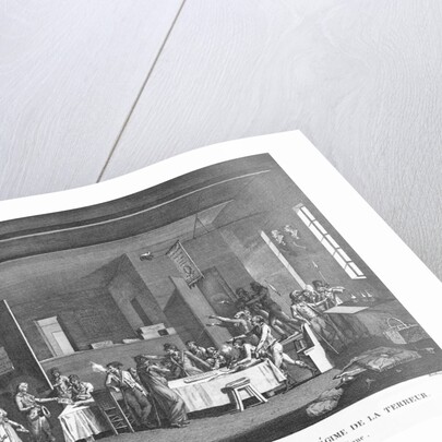 Interieur d'un comite revolutionnaire dous le regime de la terreur by Berthault