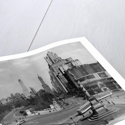 Columbus Circle With Monument and View East, New York by Anonymous