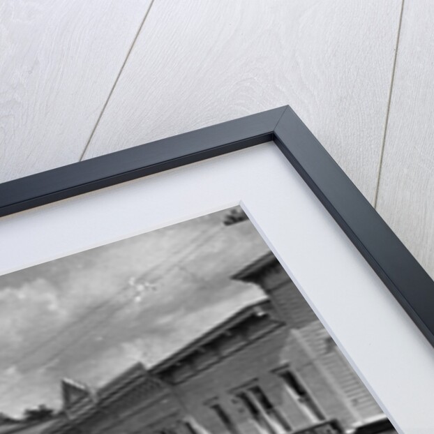 Horse-Drawn Carriages and Storefronts on Mackinac Island by Anonymous