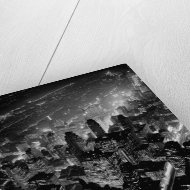 Overview of Manhattan at Night by Anonymous