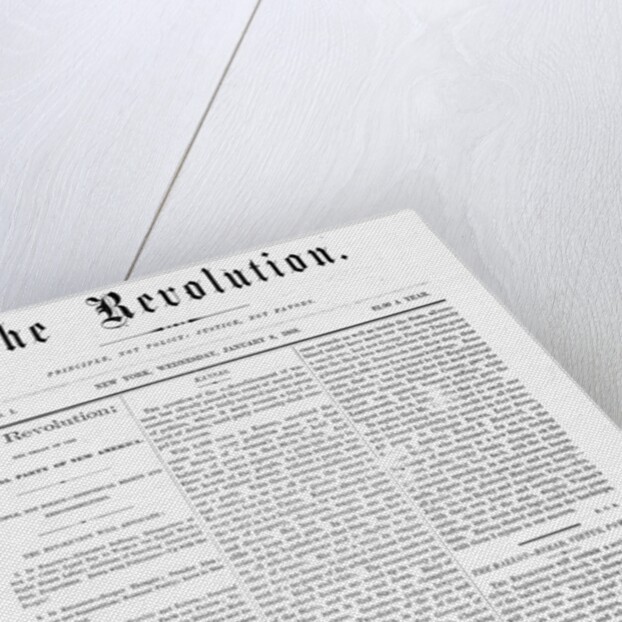 First Issue of The Revolution Suffrage Newspaper by Anonymous