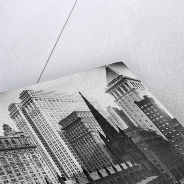 Trinity Church and Surrounding Skyscrapers, New York by Anonymous