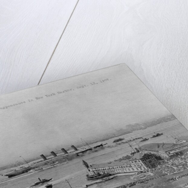 The Lusitania's First Appearance in New York Harbor by Anonymous