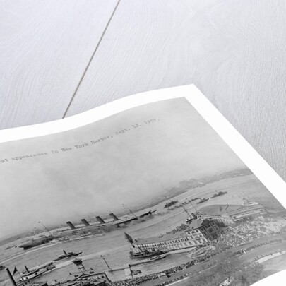The Lusitania's First Appearance in New York Harbor by Anonymous