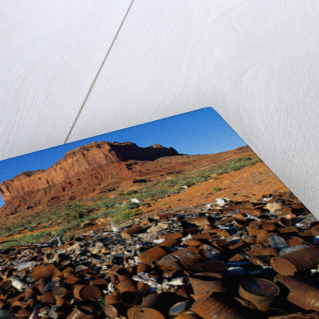 Trash Dump and Sandstone Buttes by Anonymous
