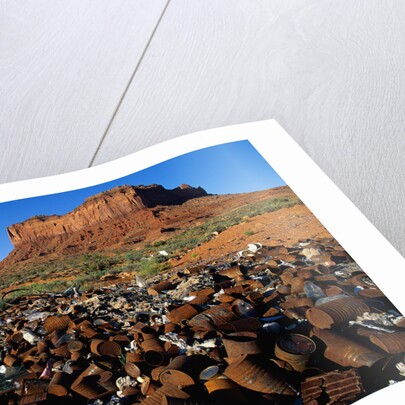 Trash Dump and Sandstone Buttes by Anonymous