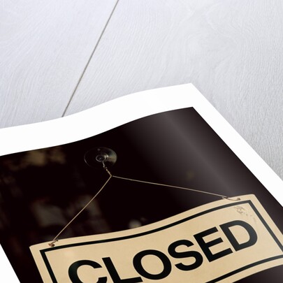 Closed Sign at Pike Place Market by Anonymous