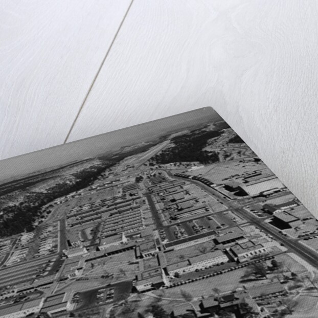 Aerial View of Los Alamos in 1955 by Anonymous