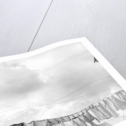 Laundry Drying on Clotheslines by Anonymous