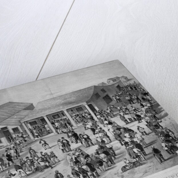 Post Office, San Francisco, California : A Faithful Representation of the Crowds Daily Applying at that Office for Letters and Newpapers by Anonymous