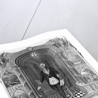 Washington as a Freemason by Strobridge & Co.
