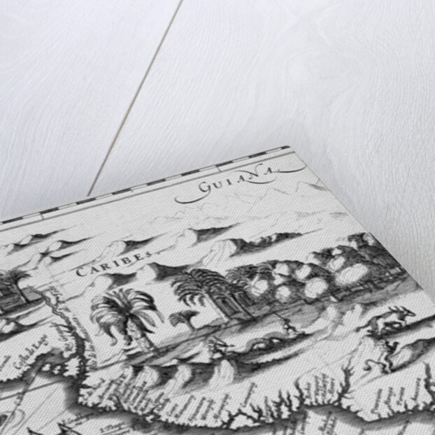 Old Map of the Northern Coast of South America by Anonymous