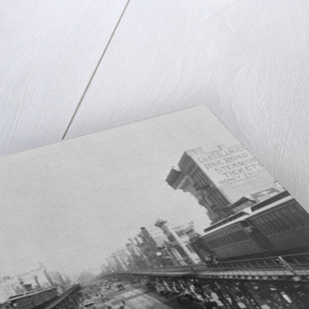 Elevated Trains in Manhattan's Bowery by Anonymous