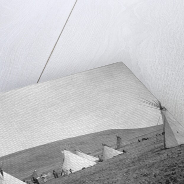 Atsina Camp Scene by Edward S. Curtis