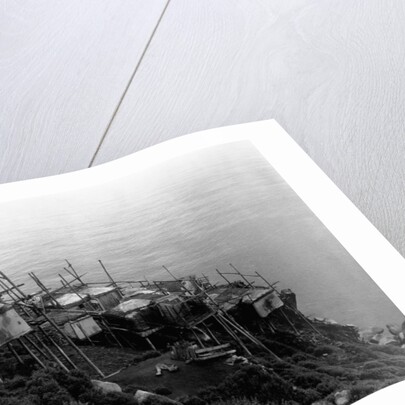 King Island Village by Edward S. Curtis