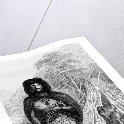 Fuegian (Yapoo Tekeenika). (Natives of Tierra del Fuego.) Frontispiece of Native of the Surveying Voyage 1839 by Anonymous