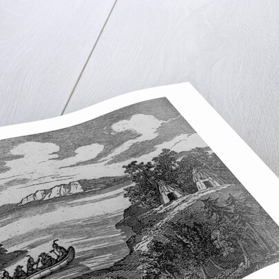 Native Americans Rowing a Conoe With White Prisoners by Anonymous