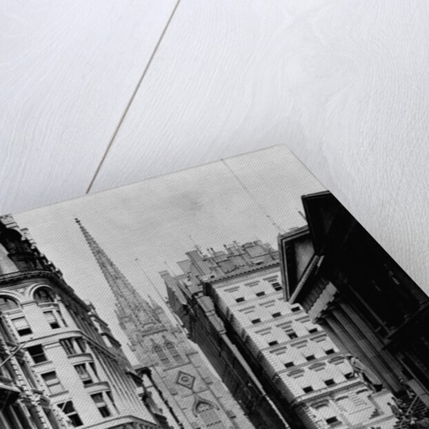 Wall Street and Trinity Church Spire, New York by Anonymous