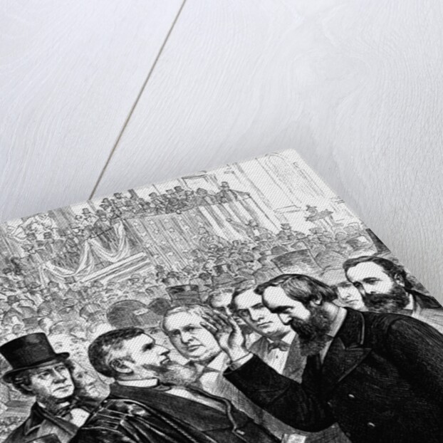 Wood Engraving Our New President Taking the Oath by Anonymous