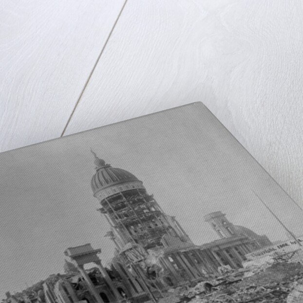 Ruins of San Francisco City Hall by Anonymous