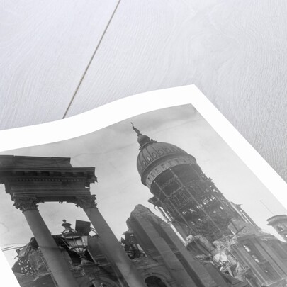 Ruins of San Francisco City Hall by Anonymous