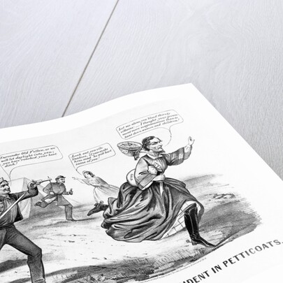 The Last Ditch of the Chivalry, or a President in Petticoats by Currier & Ives
