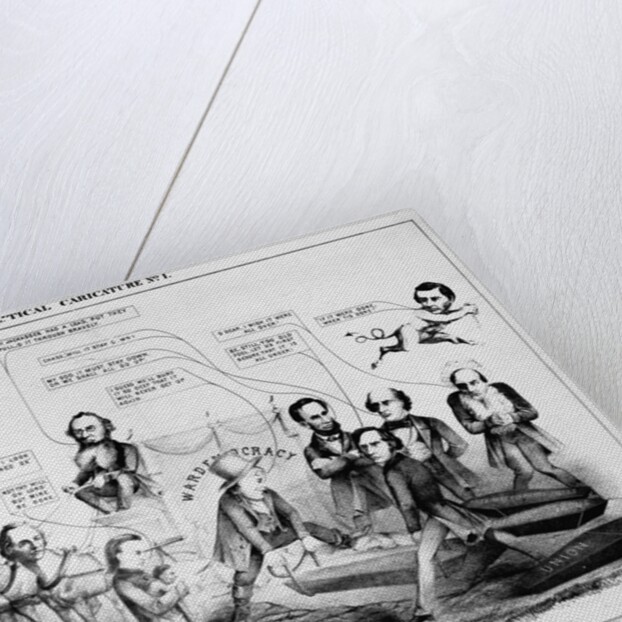 Political Cartoon; Burying the Constitution by Anonymous