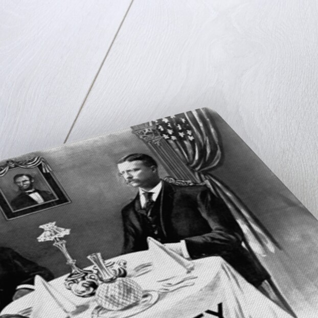 Booker T. Washington Dines With President Roosevelt by Anonymous