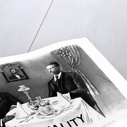 Booker T. Washington Dines With President Roosevelt by Anonymous