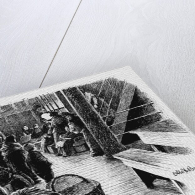 Immigrants in Steerage of Ship by Anonymous