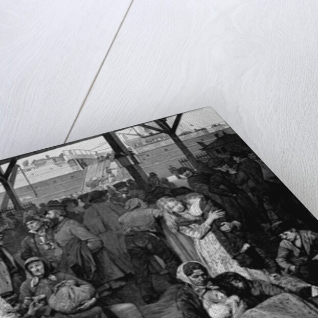 Emigrants at Wharf Waiting to Depart by Anonymous