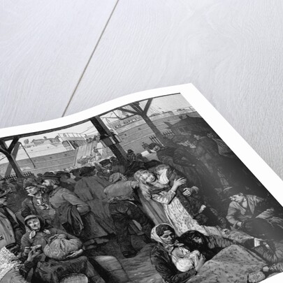 Emigrants at Wharf Waiting to Depart by Anonymous