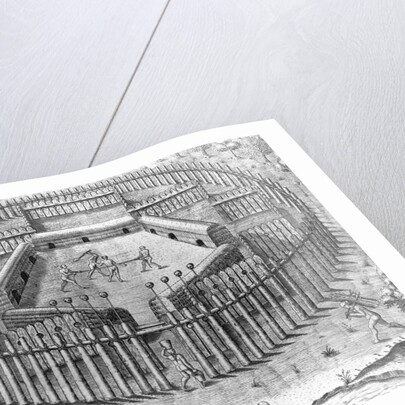 Engraving of a Tupinamba Village by Theodor de Bry