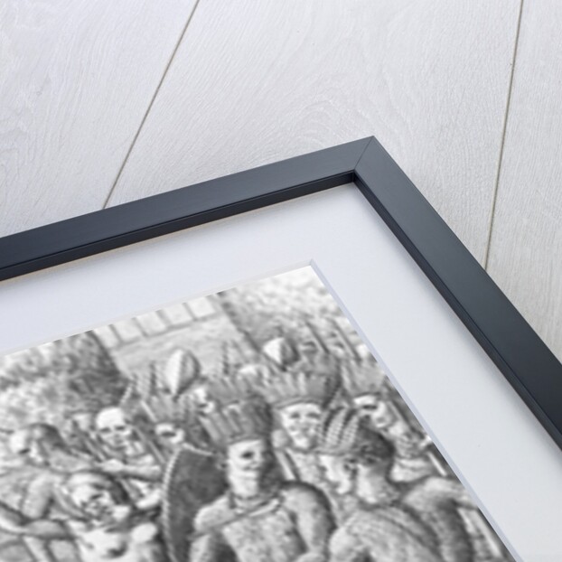 Engraving of Tupinamba Indians Executing a Prisoner by Theodor de Bry