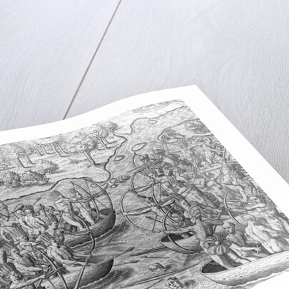 Tuppin Ikin and Tuppin Inwa Indians Battle by Theodor de Bry From America by Anonymous