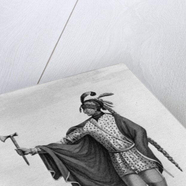 Portrait of Kaskaskia Indian by Anonymous