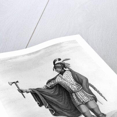Portrait of Kaskaskia Indian by Anonymous