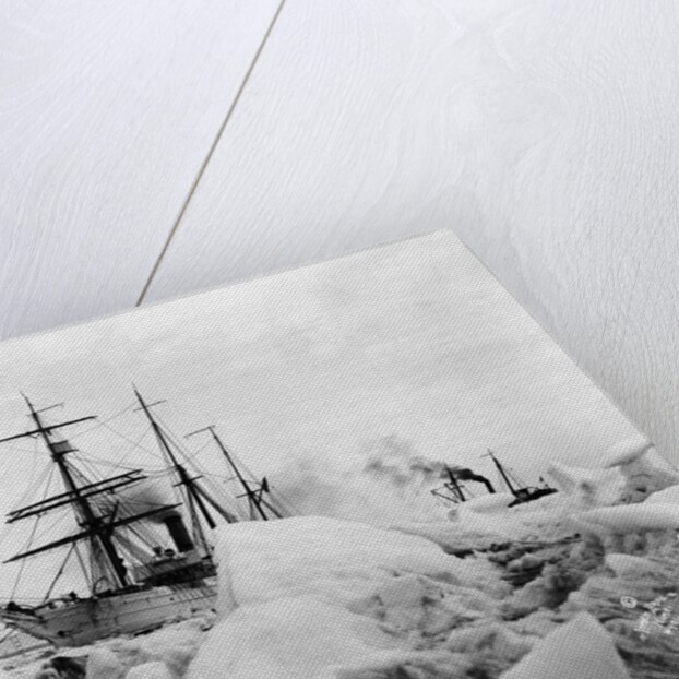 Sailing Ships in Alaskan Ice by Anonymous