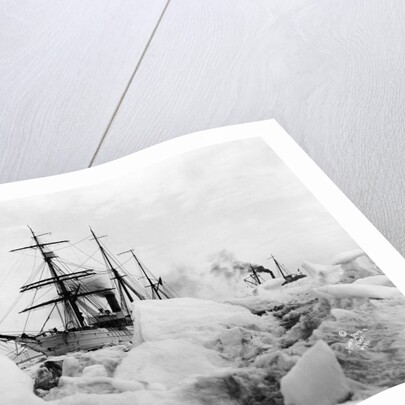 Sailing Ships in Alaskan Ice by Anonymous